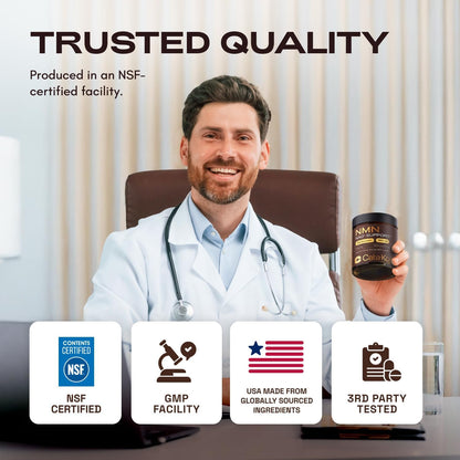 4-in-1 NMN Advanced Complex – NAD+ Booster with Resveratrol, Quercetin & TMG